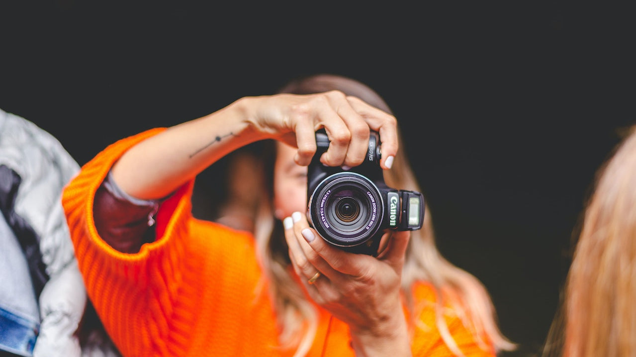 Canon camera in portrait mode