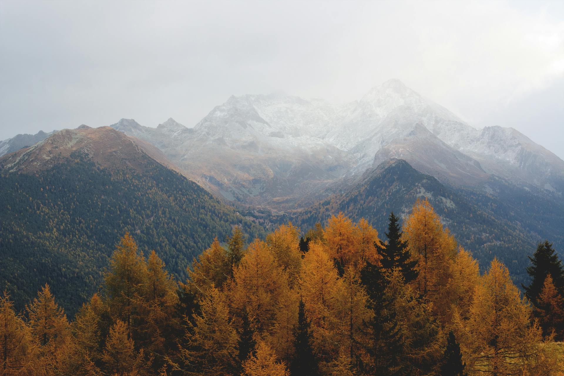 Aerial Photography of a Mountain by Eberhard Grossgasteiger