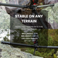 TR344L Carbon Fiber Tripod | 4 sections 71" height