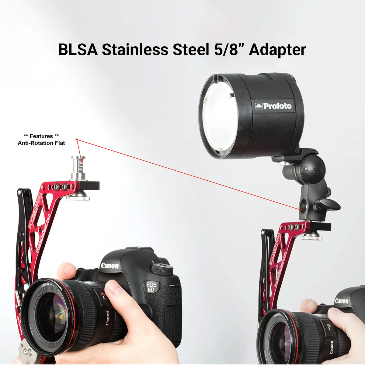 BL01 Universal Adjustable Velcro Carry Harness with Clamp (Fits ELB500,  Profoto B2 and many others)