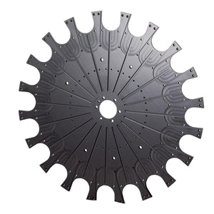 HAAS CAT40/20 Carousel Plate, 20 pocket 40T Solid Aluminum, Black Anodized Made IN USA