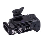 ProMediaGear PLNZ83X Arca L-Bracket bottom view with QD strap port