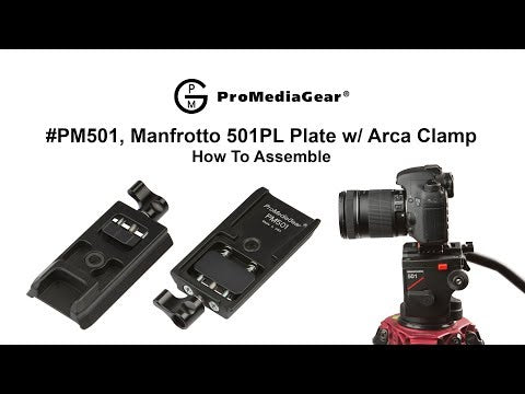 PM501L 6-inch QR Plate with Arca Clamp for Manfrotto ProMediaGear