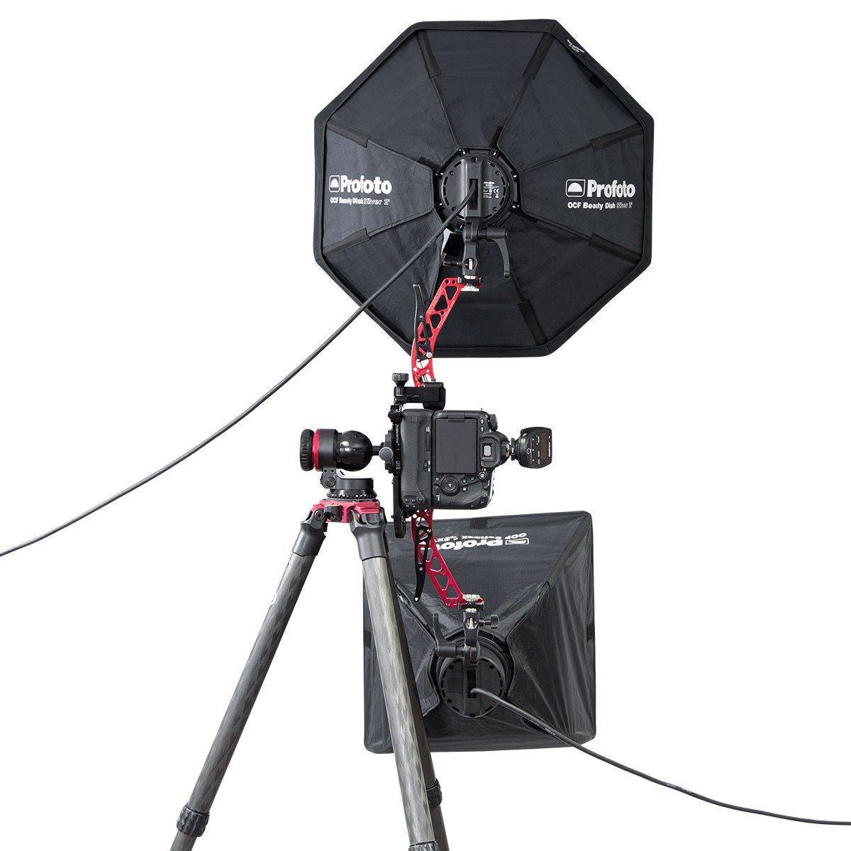 Octa and Regular Small Softbox, on Tripod Vertical