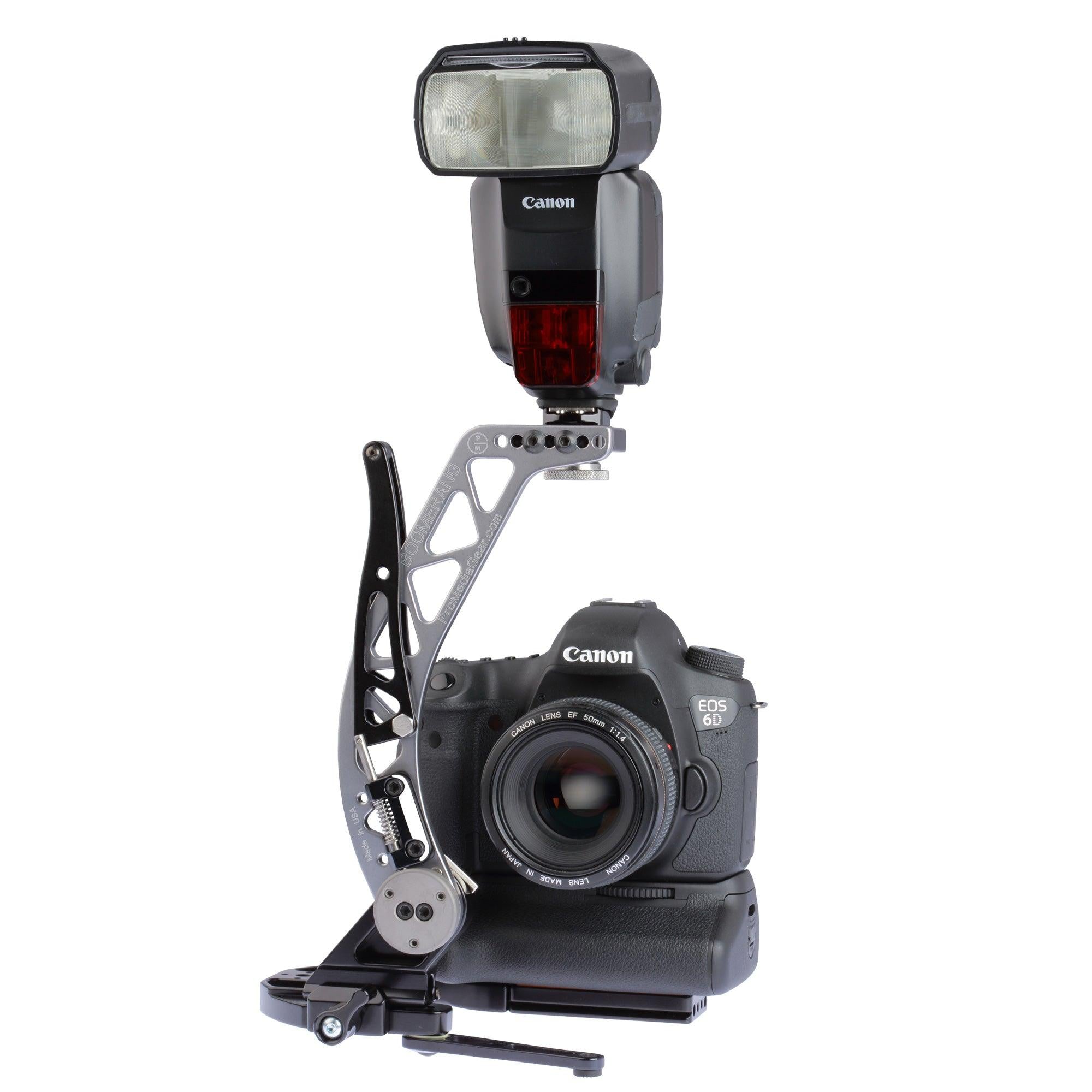 BBGv2 Boomerang Flash Bracket for Cameras with Battery Grip