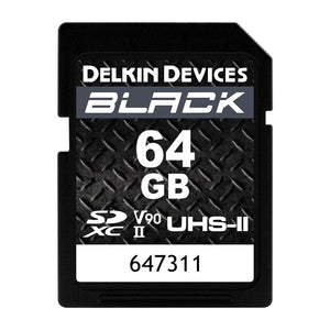 Delkin Devices 64GB BLACK UHS-II SDXC Memory Card