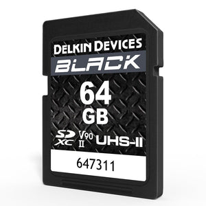 Delkin Devices 64GB BLACK UHS-II SDXC Memory Card
