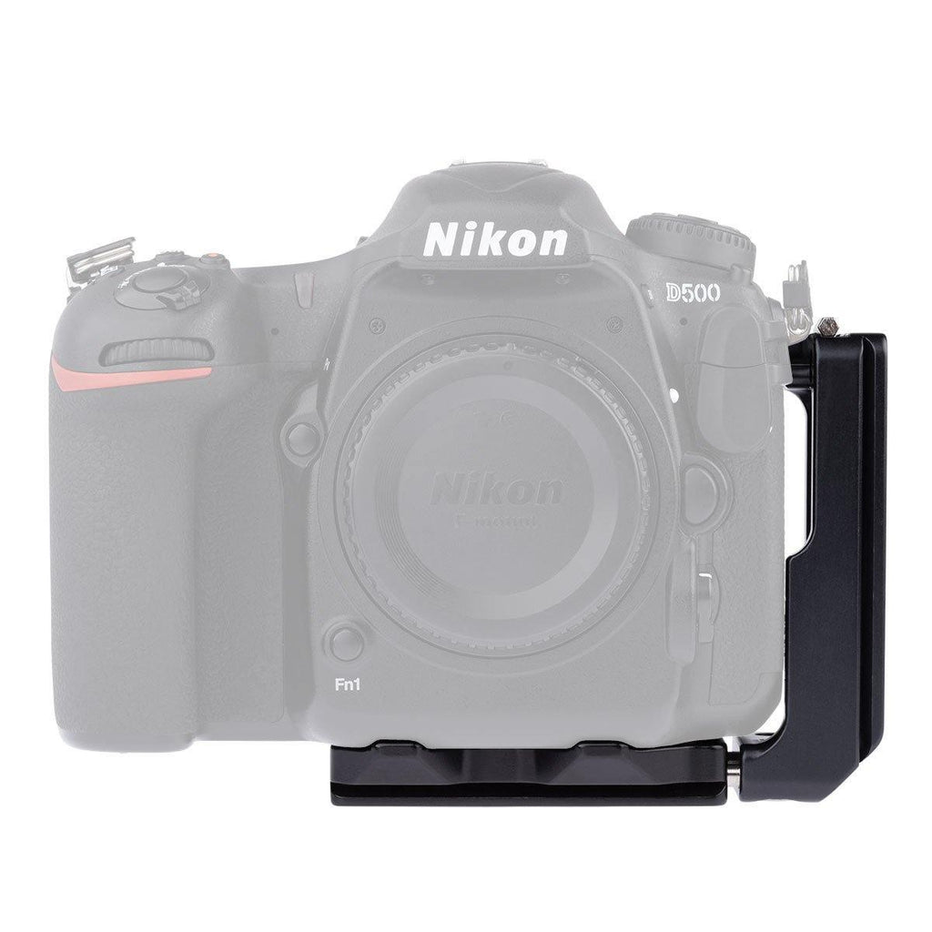 Custom Fitted L-Bracket For Nikon D500 body