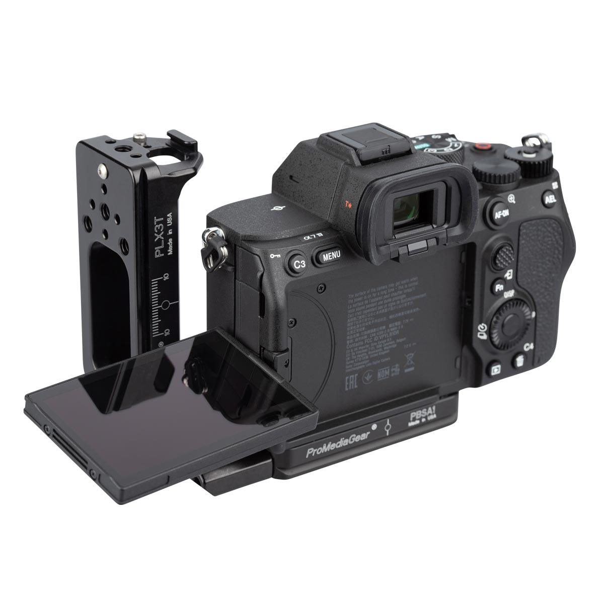 Free up the Sony A7 IV articulating screen, has no restrictions when using ProMediaGear Brackets