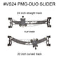 PMG-DUO Motorized Double Sided Video Slider with Straight and Curved Track in one, Bluetooth Motor Motion Control