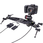 PMG-DUO Motorized Double Sided Video Slider with Straight and Curved Track in one, Bluetooth Motor Motion Control