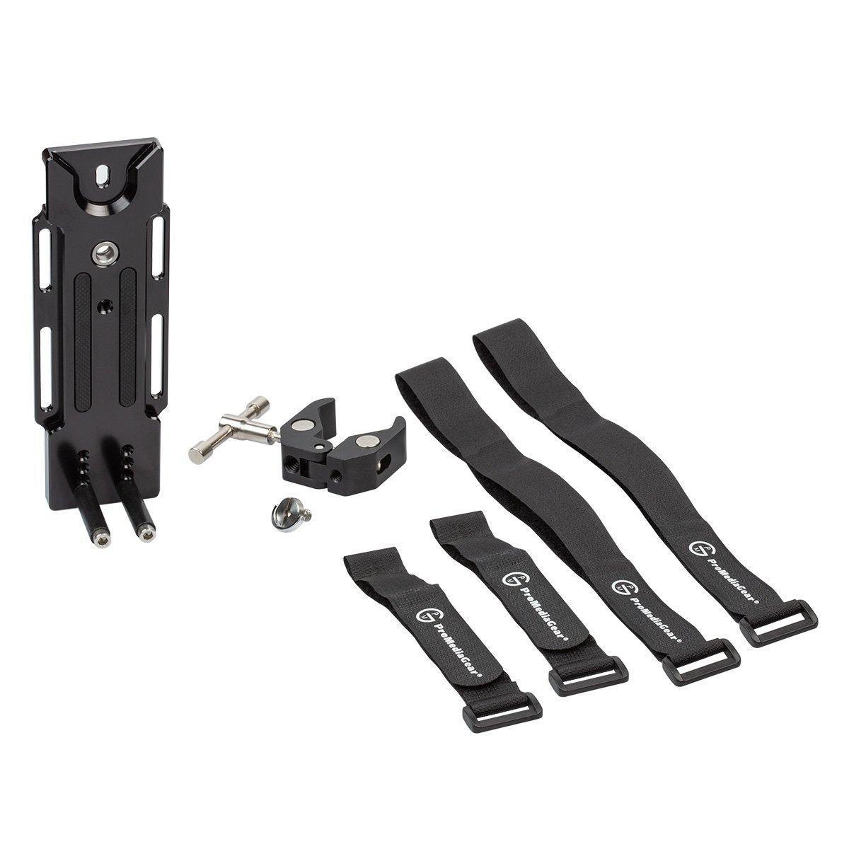 Kit contains (4) Velcro Pieces, Clamp and Adjustable Holder