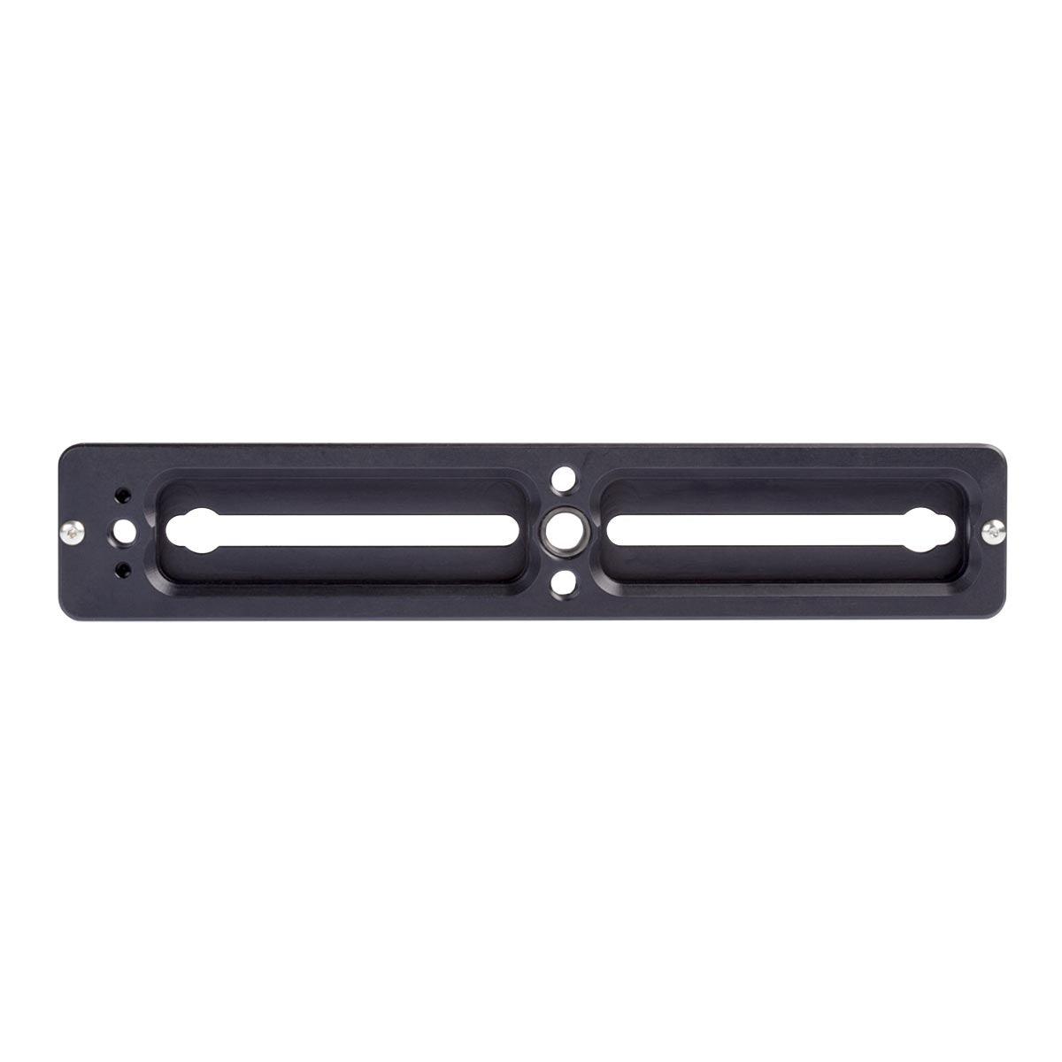 Underneath shown with 2 recessed channels for mounting screws.