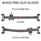 PMG-DUO Motorized Double Sided Video Slider with Straight and Curved Track in one, Bluetooth Motor Motion Control