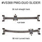 PMG-DUO Motorized Double Sided Video Slider with Straight and Curved Track in one, Bluetooth Motor Motion Control